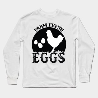 Farm Fresh Eggs T Shirt For Women Men Long Sleeve T-Shirt
